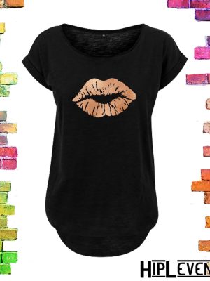 zwart Plussize dames t-shirt