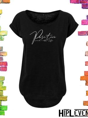 zwart plussize dames t-shirt met lange rug