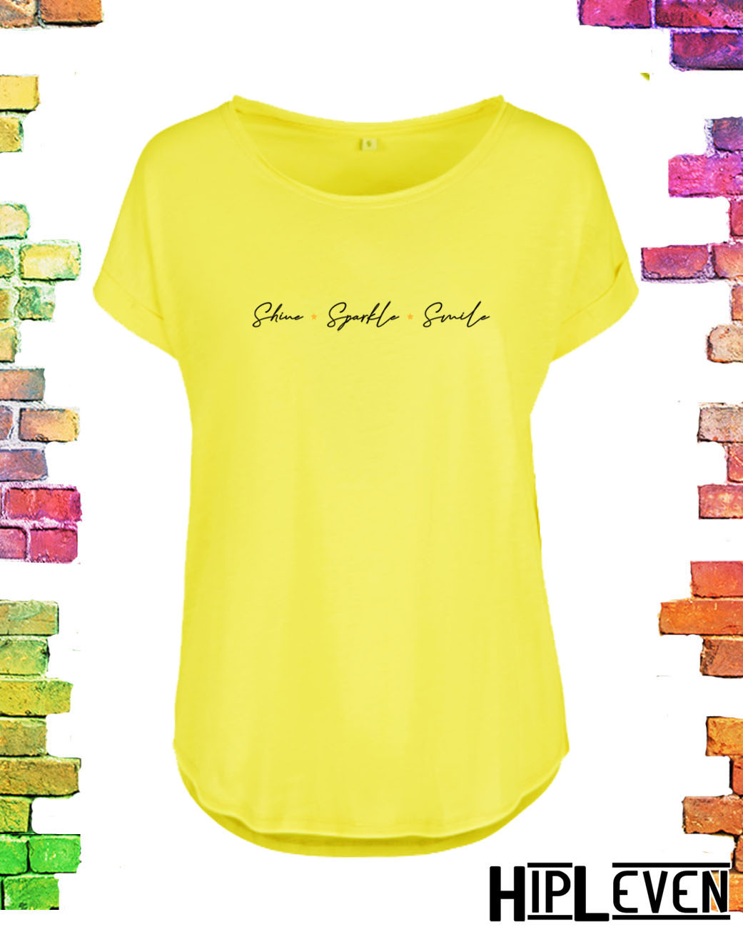 geel Plussize dames t-shirt