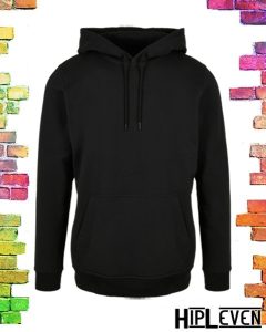 Zwarte Dames hoodie plussize