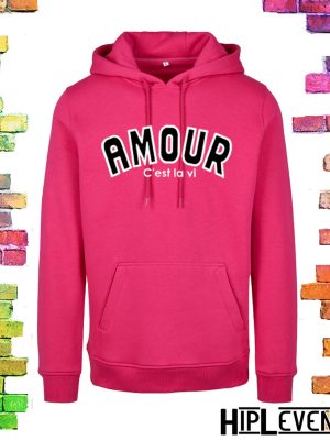 roze dames hoodie plussize AMOUR